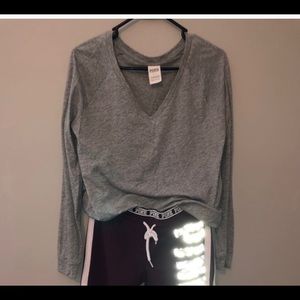 Pink Victoria’s Secret v-neck top size large